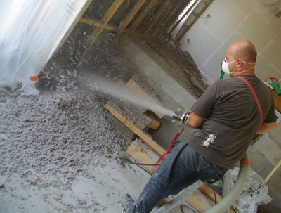 Custom Insulation wet spary insulation in Worcester, Boston, MA